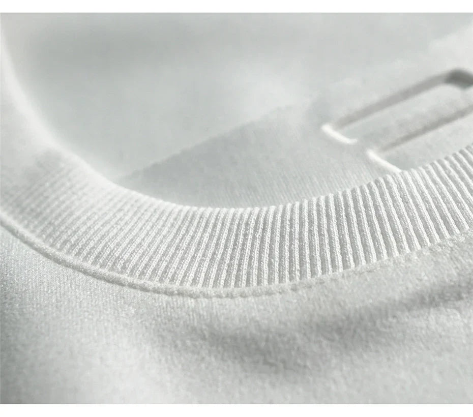 Embossed Suede Hip Hop T-Shirt