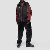High Street American Patchwork Leather Jacket