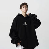 Men's Streetwear Cool Oversized Embroidered Letter Hoodie