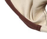 Color Block Brown Baggy Denim Pants