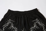 Y2K Embroidery Baggy Shorts
