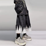 Vintage Patchwork Hip Hop Denim Jorts
