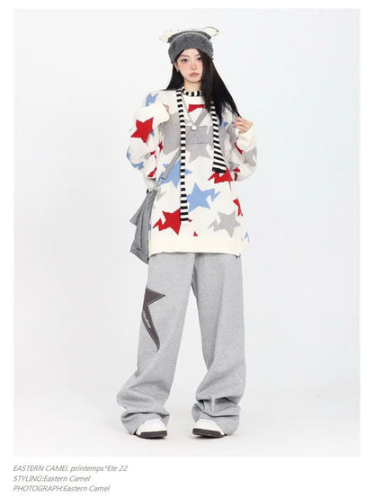 Women Starry Jogging Hip Sweatpants