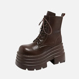 Ankle Boots PU Thick Sole Boots