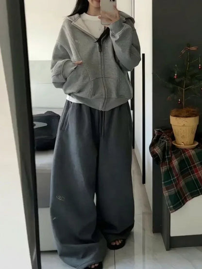 Y2K Baggy Elastic Waist Sweatpants