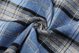 Striped Plaid Long Sleeve Hoodie