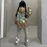 High Waist Vintage Star Hip Hop Jeans