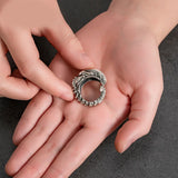 Adjustable Retro Skull Alien Ring