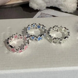 Y2K Twisted Star Open Ring
