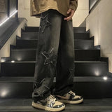 Y2K Star Embellished Baggy Jeans