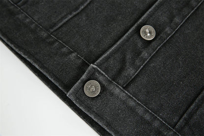 The closure type of the black Y2K Vintage Street Punk Women's Jacket from DAXUEN