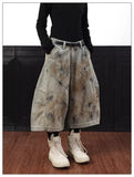 Vintage Washed High Street Dyed Wide Leg jorts