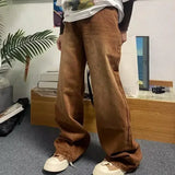 Versatile Hip Hop Casual Wash Gradient Jeans