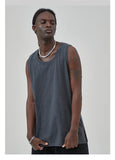 Side Slit Unisex Sleeveless T-shirt