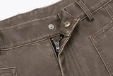Big Pocket Patchwork Vintage Loose Shorts