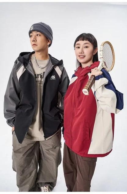 Retro Loose Windbreaker Jacket