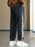 Baggy Bear Patchwork Denim Pants