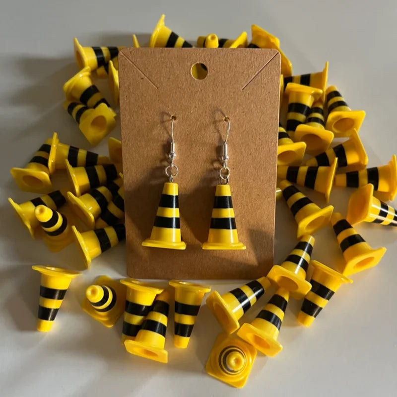 Cute Funny 3D Traffic Cone Earring