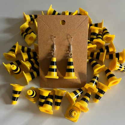Cute Funny 3D Traffic Cone Earring