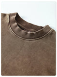 Women Distressed Loose Sweatshirt