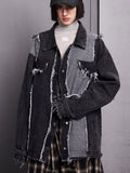 Tassel Black Denim Jacket