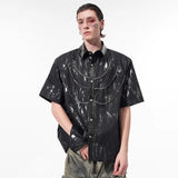Luxury Tie Dyed Diamond Patchwork Shirt