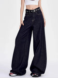 Premium Streetwear High Waist Wide Leg Jeans