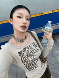 Y2K Soft Girl Latitude Graphic T-Shirt
