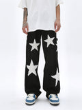 Embroidery Star Baggy Jeans
