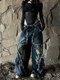 Y2k Women's Distressed Baggy Jeans