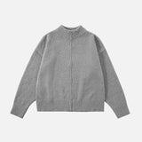 Cozy Stand Collar Warm Knit Cardigan