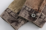 Stitching Coffee Denim Jacket