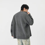 Cozy Ribbed Knit Mock Neck Cardigan