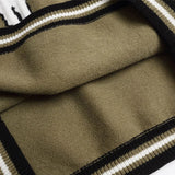 Elevated Cow Print Knit Round Collar Jumpers Sweater