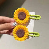 Sunflower Daisy Hair Clips
