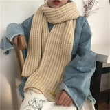 Knitted Solid Color Scarves