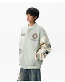 Autumn Embroidered Loose Baseball Varsity Jacket