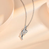Women Brilliant Cut Moissanite Pendant Necklace