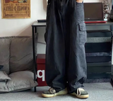 Y2K Oversized Hip Hop Denim Cargo Jeans