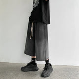 Men's Streetwear Gradient Calf-Length Denim Jorts