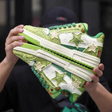 Avocado Green Starryclimb Patchwork Skate Shoes