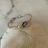 Vintage Rose Flower Geometric Punk Bracelet