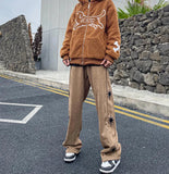 Streetwear Loose Casual Wide Leg Letter Sweatpants