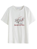 Flattering Summer Embroidered T-Shirt