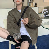 Windbreaker Y2k Oversized Bomber Jacket