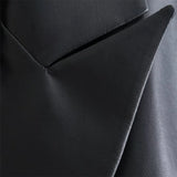 Trendy European Style Classic Suit Leather Coat
