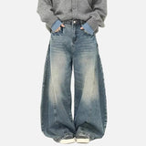 Classic High Waist Wide Leg Denim Jeans