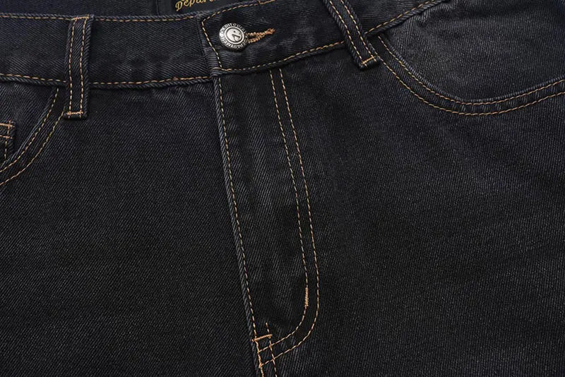 Knee Ripped Loose Jeans
