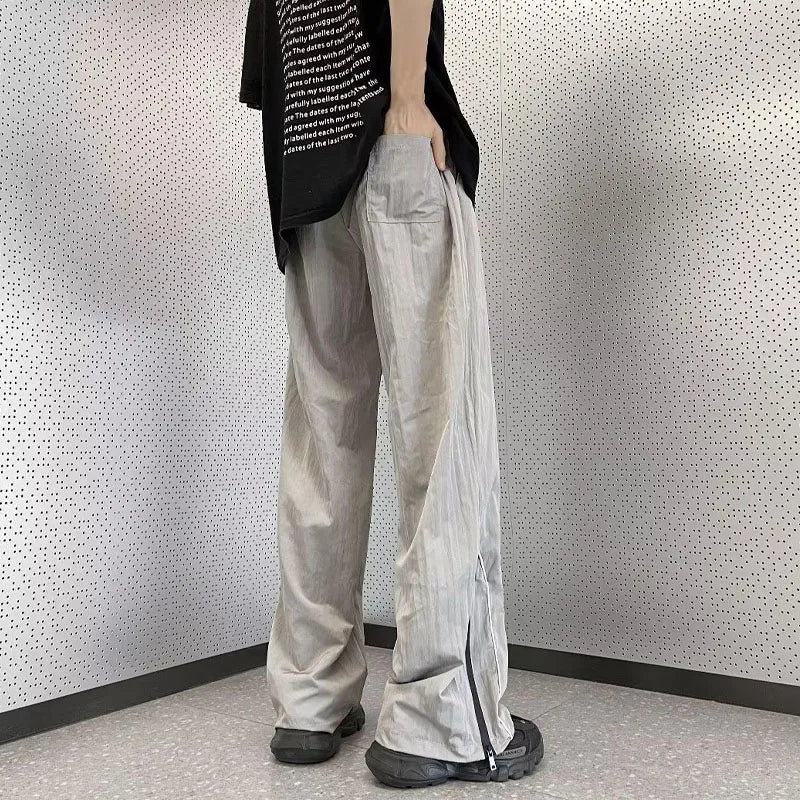 Streetwear Comfort Elastic Waist Straight Summer Pants