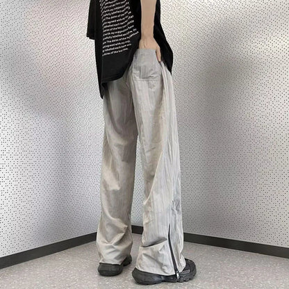 Streetwear Comfort Elastic Waist Straight Summer Pants